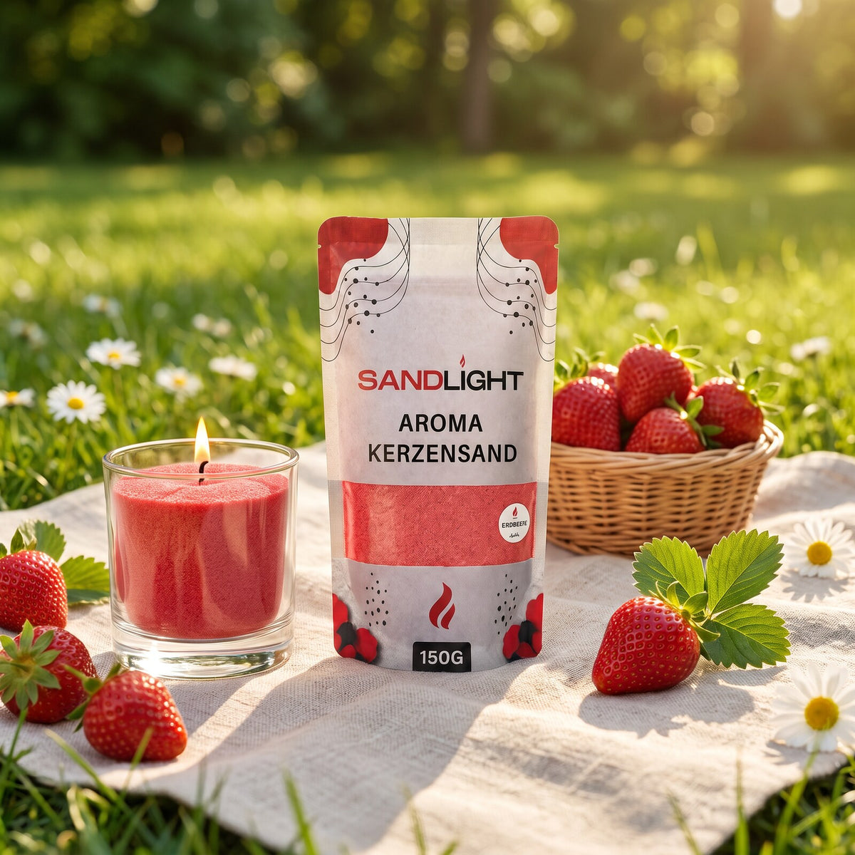 Sandlight Aroma Kerzensand Erdbeere 150 g