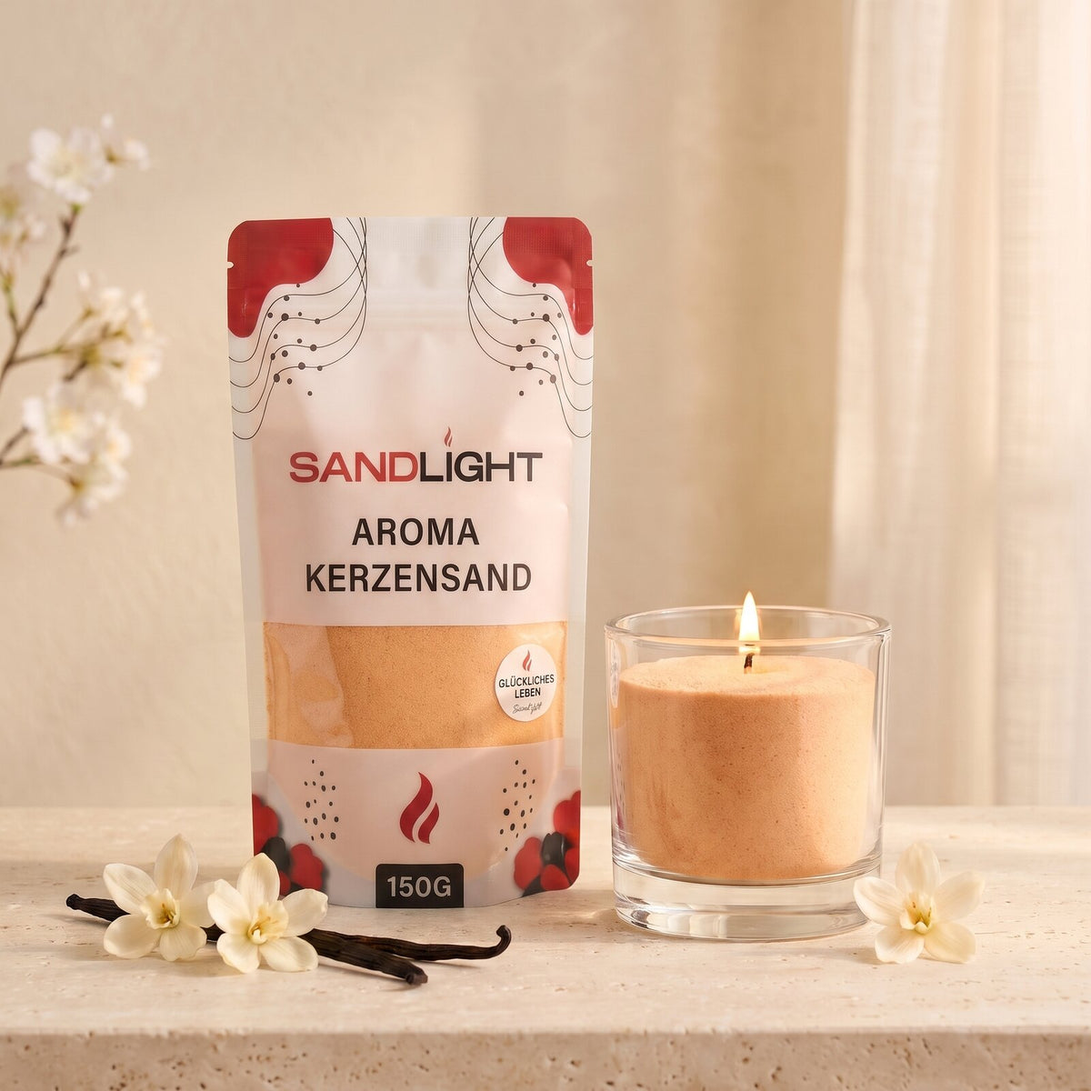 Sandlight Aroma Kerzensand Happy Life 150 g