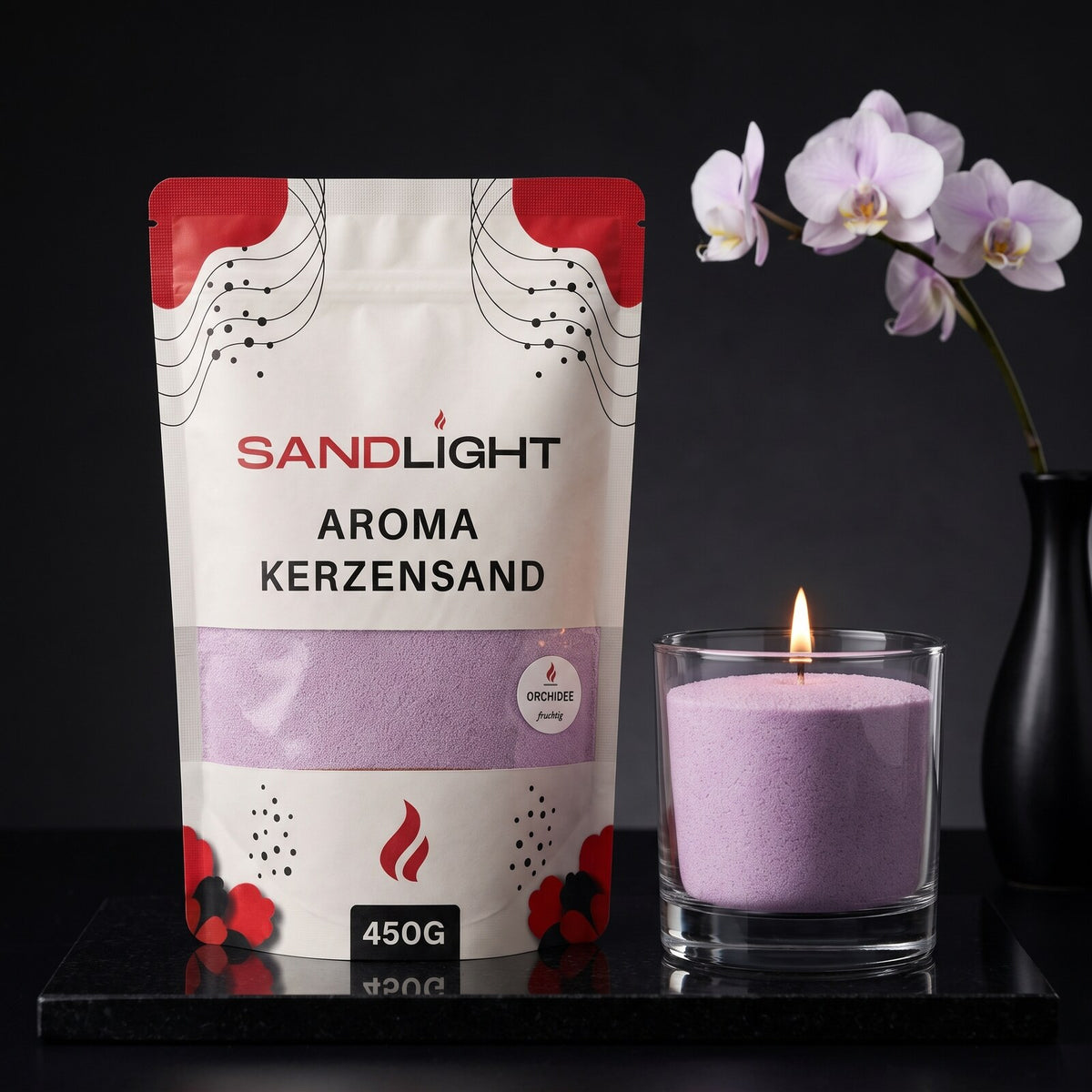 Sandlight Aroma Kerzensand Orchidee 450 g