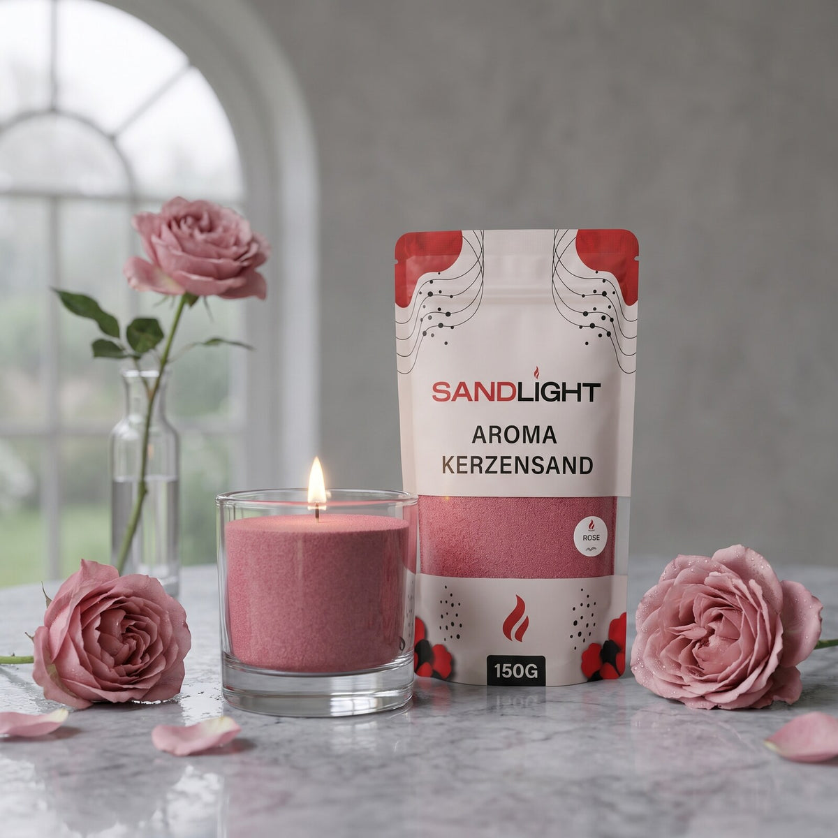 Sandlight Aroma Kerzensand Rose 150 g