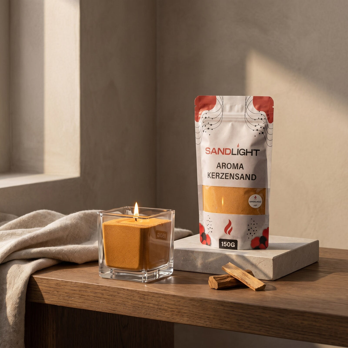 Sandlight Aroma Kerzensand Sandelholz 150 g