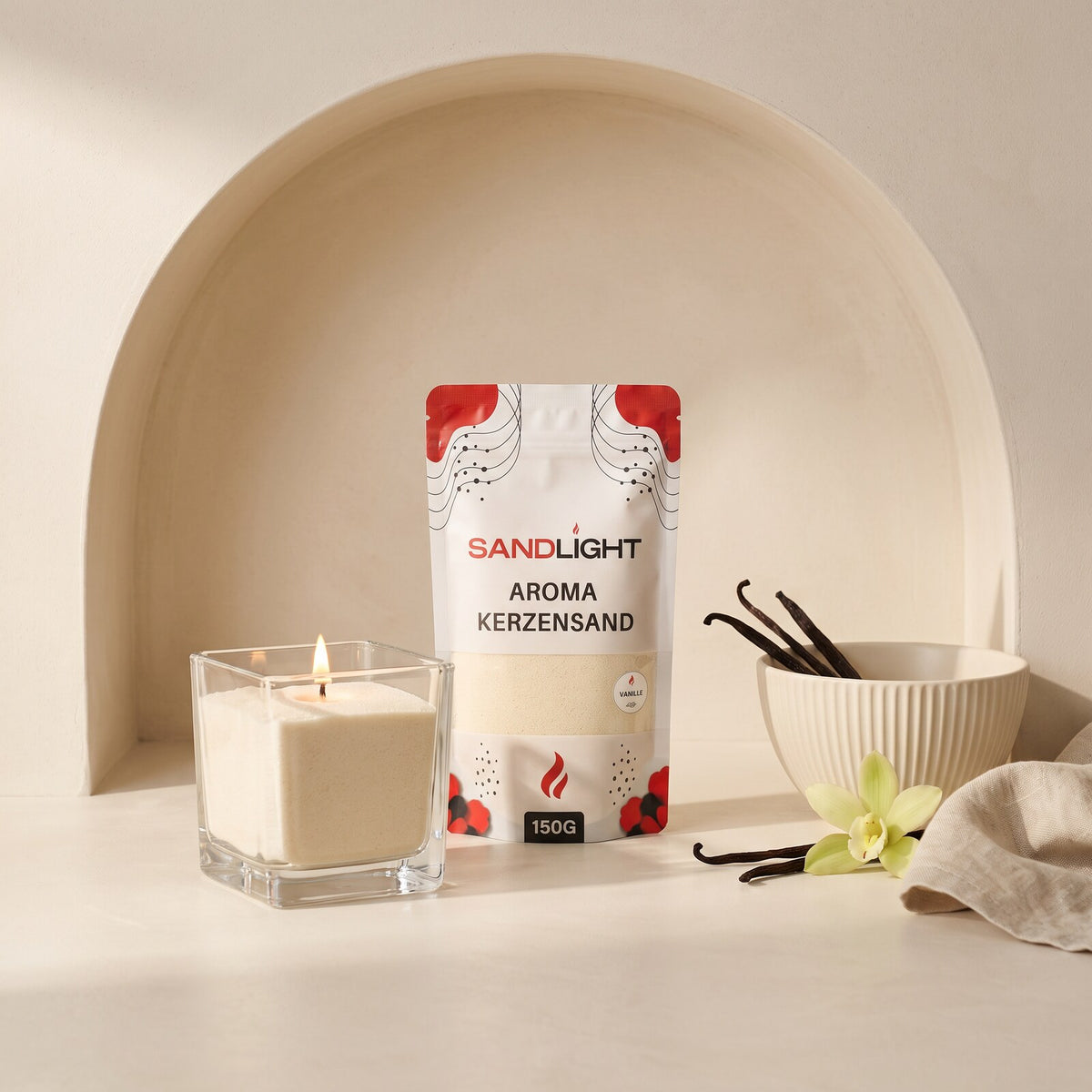 Sandlight Aroma Kerzensand Vanille 150 g