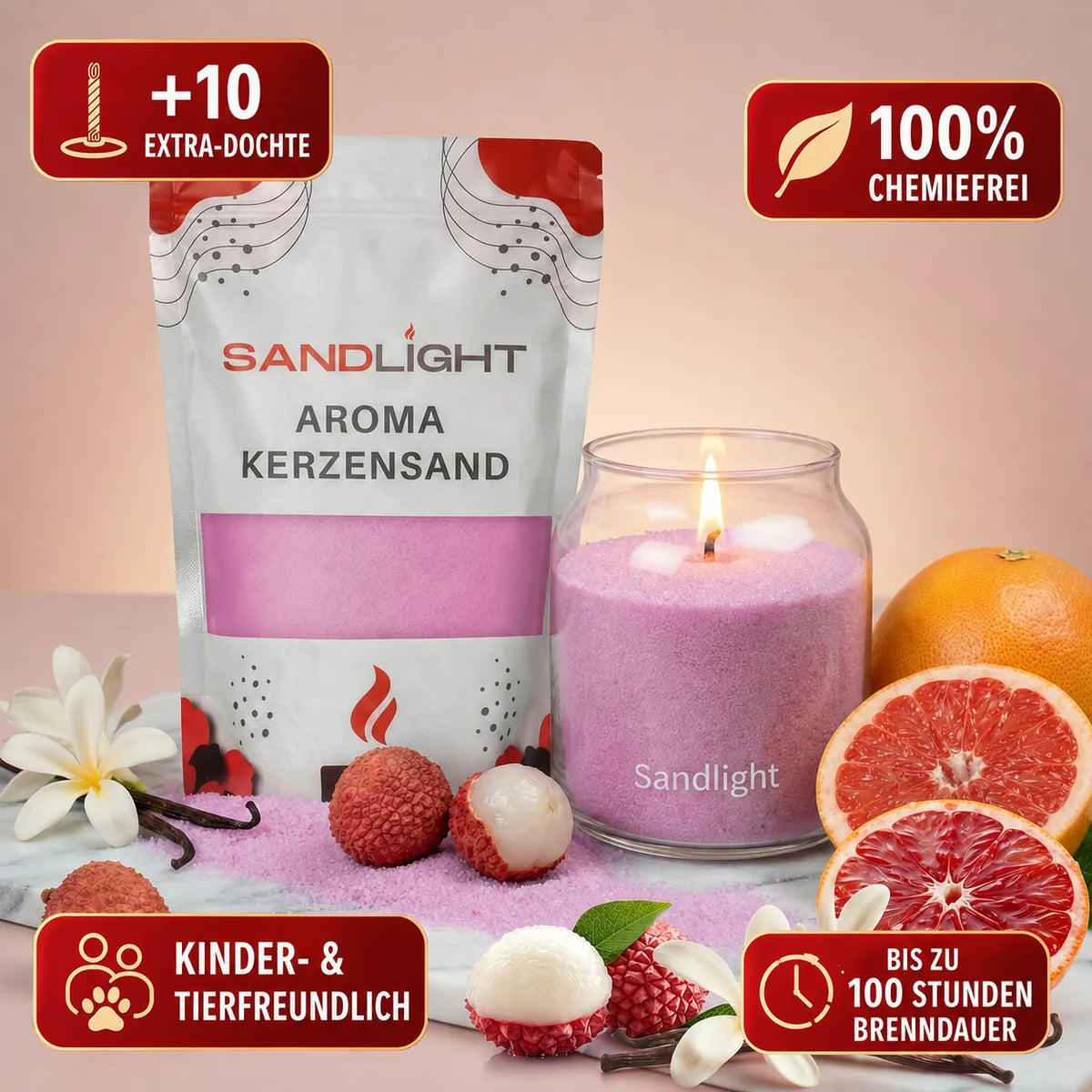 Aroma Kerzensand Happy Life 450g