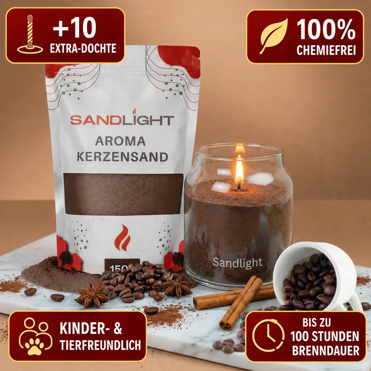 Aroma Kerzensand Kaffee 450g